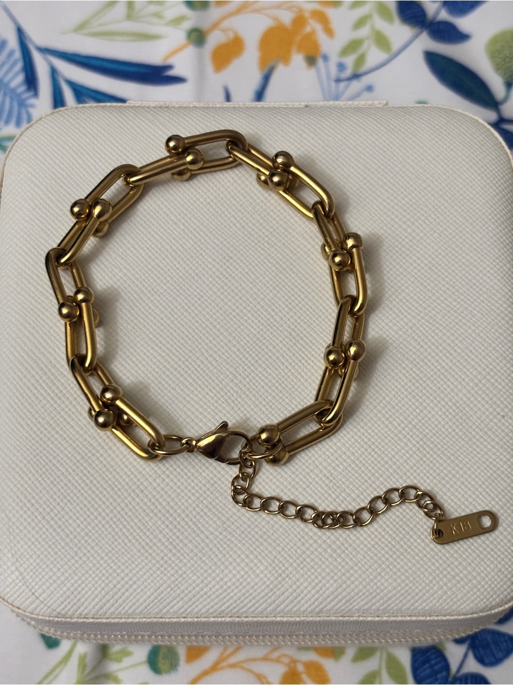 18k Gold Plated Link Chain Bracelet